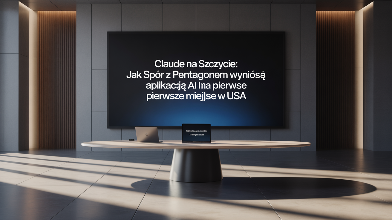 Claude na szczycie: jak spór z Pentagonem wyniósł aplikację AI na pierwsze miejsce w USA