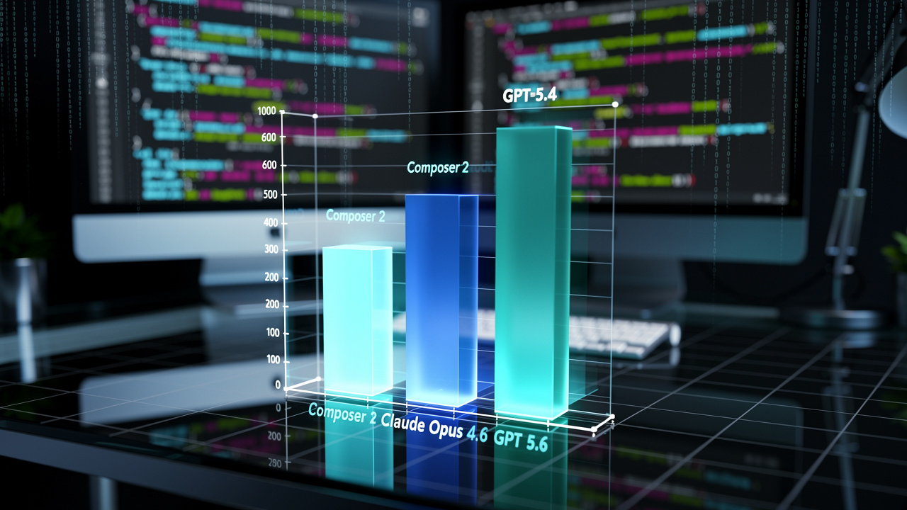 Cursor Composer 2 w testach: Przewaga nad Claude Opus, ale wciąż za GPT-5.4