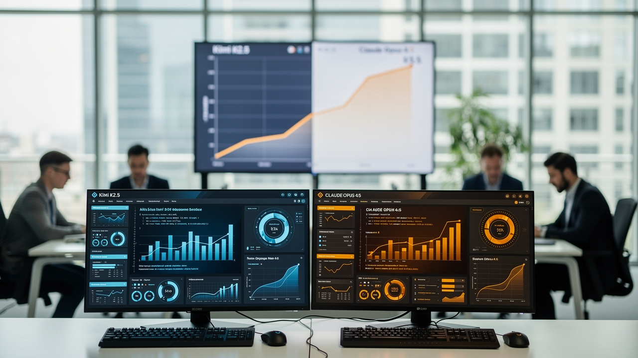 kimi k2 5 vs claude opus 4 5 open source wyprzedza drogiego rywala w benchmarkac