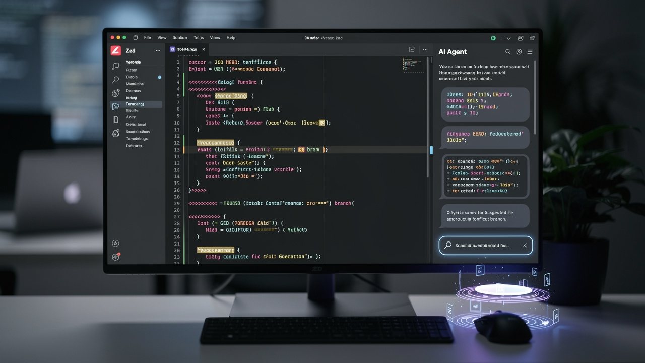 Zed 0.228.0: AI w walce z konfliktami merge i lepsze zarządzanie worktree