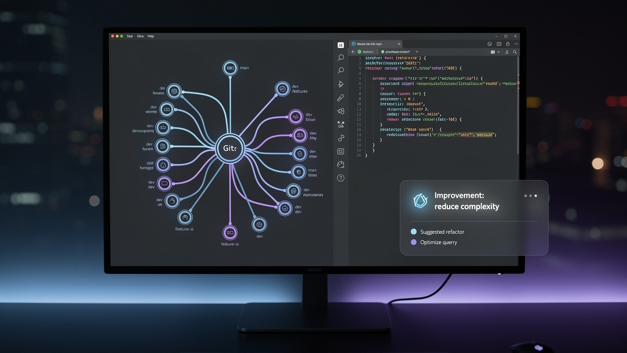 Lepsza wizualizacja Git i płynniejsze AI